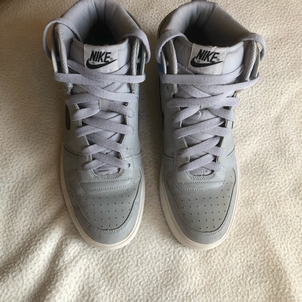 Nike Air Big High AC Wolf Grey and Blue Sneakers
